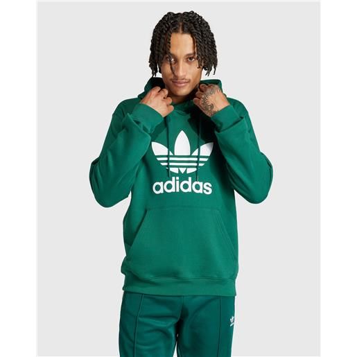 Adidas Originals hoodie adicolor classics trefoil verde uomo