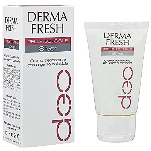 Dermafresh silver crema deodorante formulata per garantire una deodorazione efficace anche per pelli sensibili - 40 ml