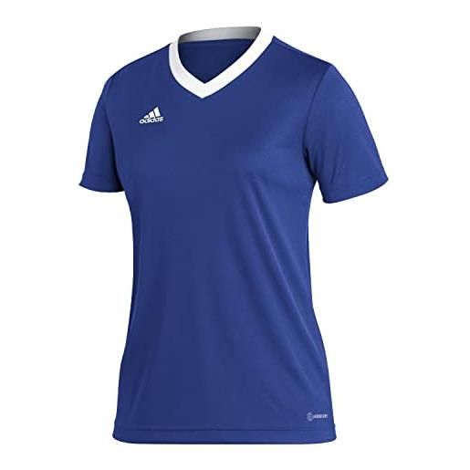 adidas entrada 22 short sleeve jersey, t-shirt donna, team royal blue, s