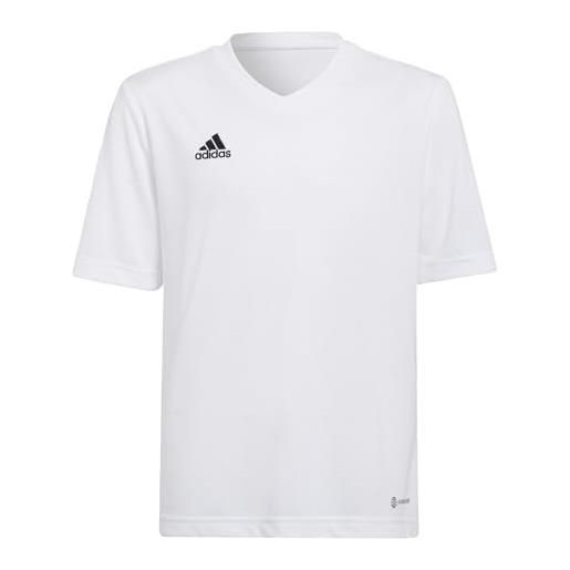 adidas entrada 22 short sleeve jersey, t-shirt unisex - bambini e ragazzi, team grey four, 152