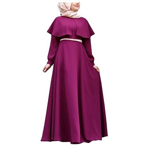 Daytwork donne abiti casual - vintage mantello a line dress sciolto orlare abiti maxi arabo saudita kaftan nozze robes lunghezza intera