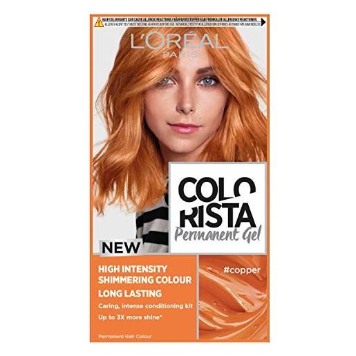 L'Oréal Paris paris colorista - tintura permanente per capelli, gel copper, 60 ml