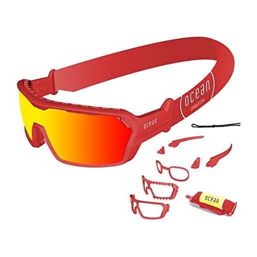 Ocean Sunglasses 3700.5 x occhiale sole unisex adulto, rosso