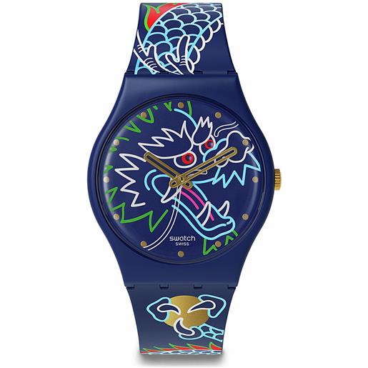 Swatch orologio solo tempo unisex Swatch year of the dragon - so28z125 so28z125