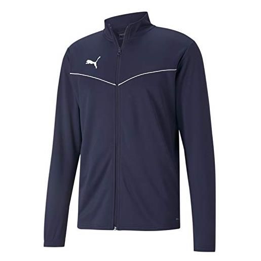 PUMA teamrise training poly jacket, giacca sportiva uomo, peacoat/white, xxl