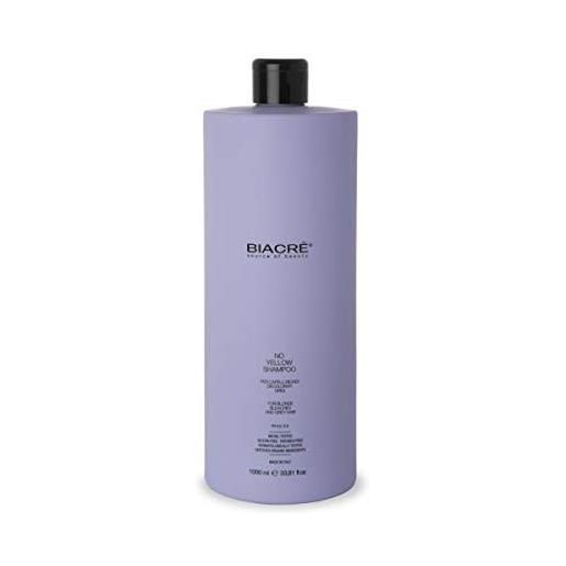 Biacre no yellow shampoo biacre' 1000 ml antigiallo potenziato capelli biondi, decolorati, grigi o con mèche. 
