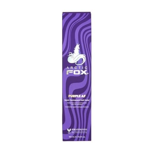 ARCTIC FOX 100% vegan & cruelty free vibrant semi permanent hair colour dye - purple af 165 ml e