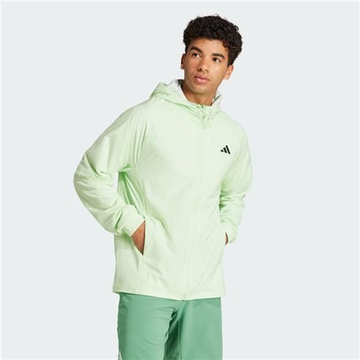 Adidas giacca da tennis pro semi-transparent full-zip