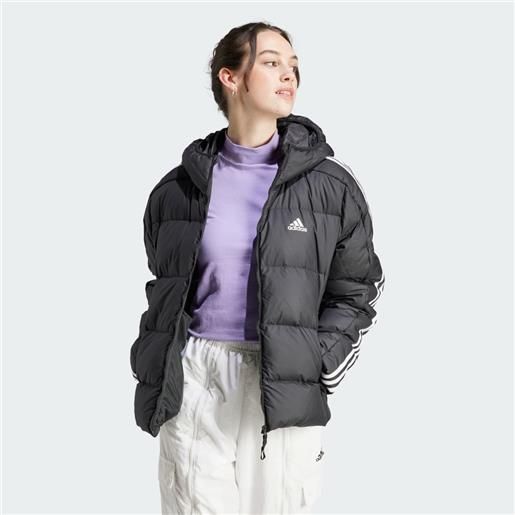 Adidas giacca essentials 3-stripes mid down hooded