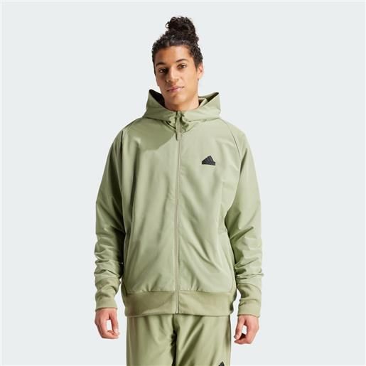 Adidas track top z. N. E. Woven full-zip hooded