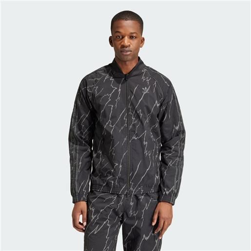 Adidas track top allover print sst
