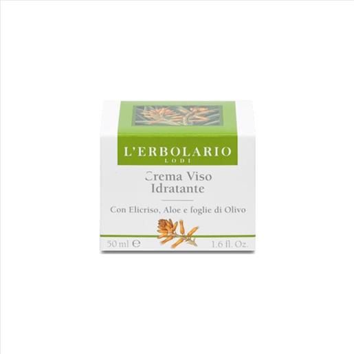 L'Erbolario crema viso idratante con elicriso all'aloe e foglie di olivo 50 ml