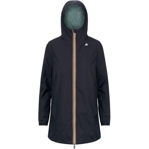 KWAY giacca sophie eco plus reversible donna blue depth/green