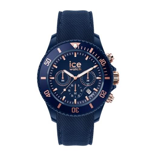 Ice-watch - ice chrono blue rose-gold - orologio blu da uomocon cinturino in silicone - chrono - 020621 (large)