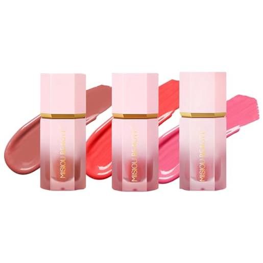 KTouler 3 pezzi blush stick blush make up, aspetto naturale, leggero, blush cream, idratante a lunga durata, per donne (#101, #103, #107)