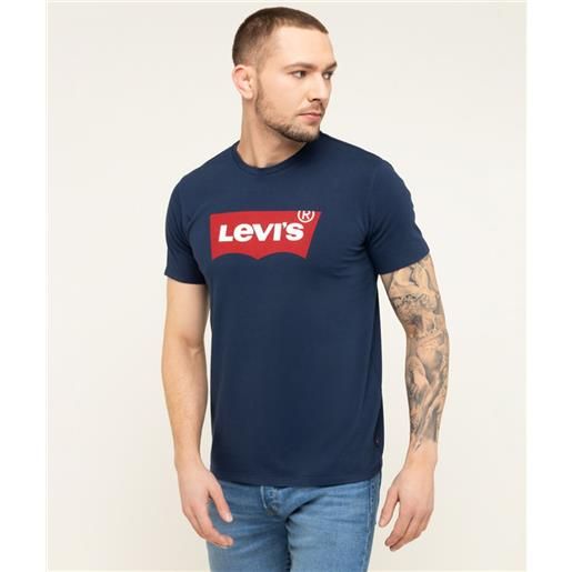 LEVI'S ® levi's® t-shirt housemark standard dress blues uomo blu con logo rosso