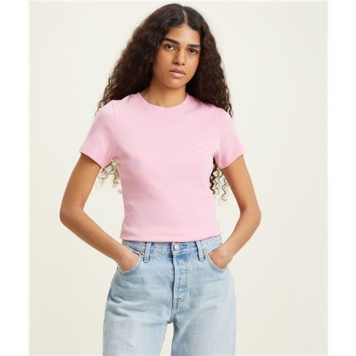 LEVI'S ® levi's® t-shirt ss rib baby tee prism pink donna