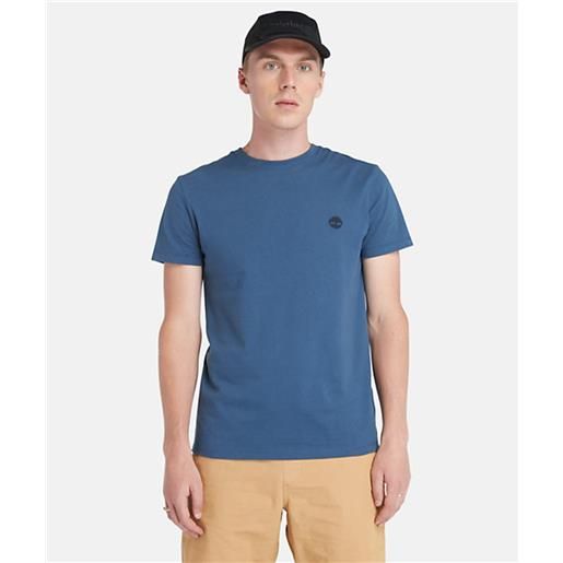 Timberland t-shirt girocollo dunstan river blu marino uomo