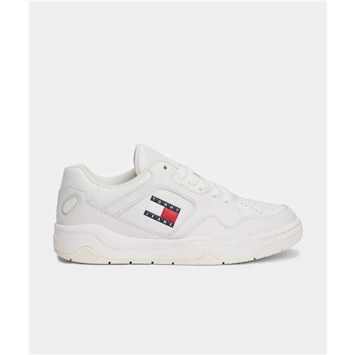 Tommy jeans sneakers in pelle con suola a bolle d'aria donna