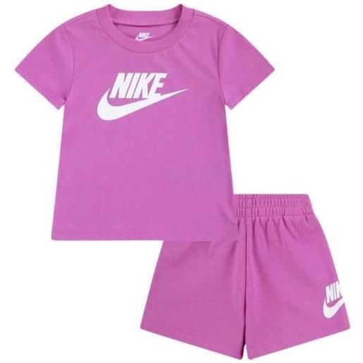 Nike club tee & short set neonato