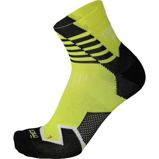 MICO calze corte running uomo mico light weight compression - yellow fluo