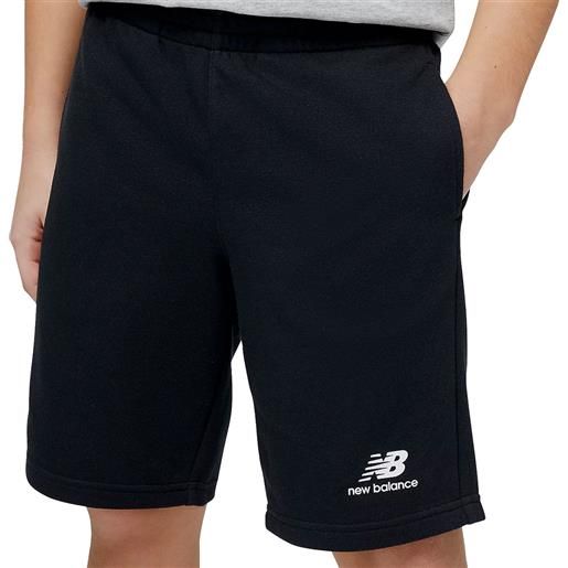 NEW BALANCE pantaloncini bambino essentials stacked logo french terry