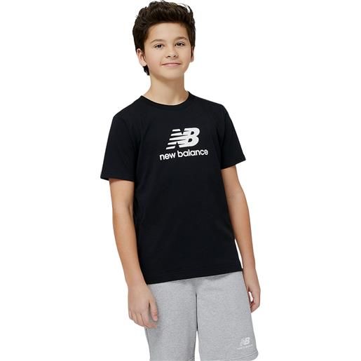 NEW BALANCE t-shirt bambino essentials stacked logo cotton jersey