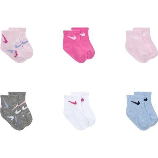 Nike swooshfetti calze 6 paia neonato