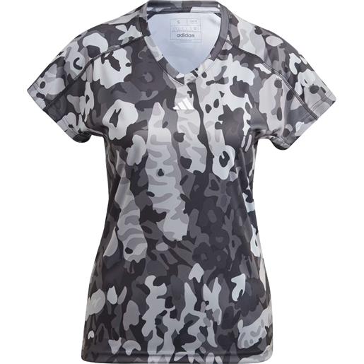 ADIDAS t-shirt con scollo a v running donna ADIDAS train essentials minimal branding