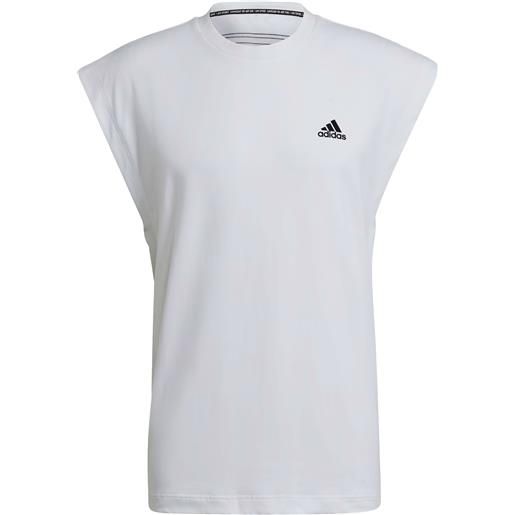 ADIDAS t-shirt girocollo training uomo sportwear sleeveless