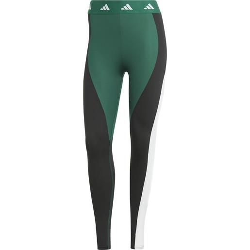 ADIDAS leggings fitness donna 7/8 techfit colorblock