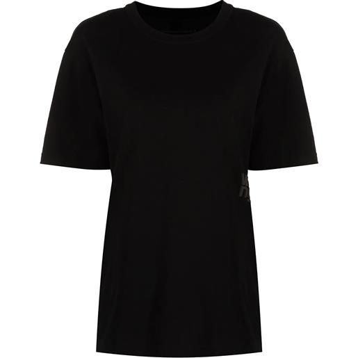 ALEXANDER WANG essential jersey short sleeve tee with puff logo and bound neck