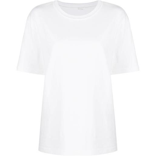 ALEXANDER WANG essential jersey short sleeve tee with puff logo and bound neck