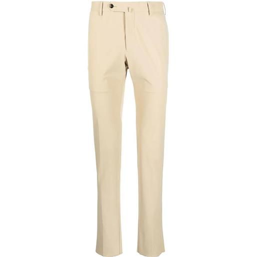 PT01 organic kitenic summer fabric slim flat front pants