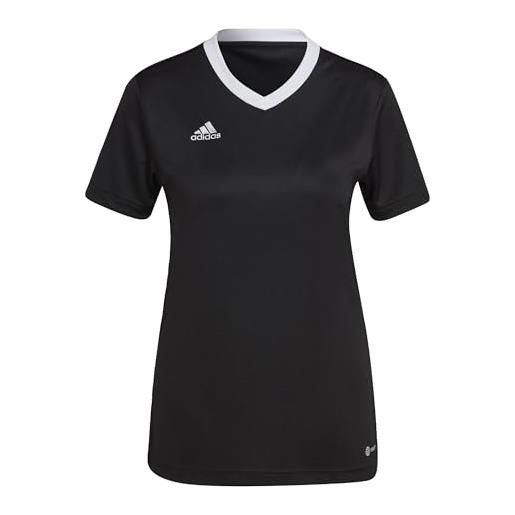adidas entrada 22 short sleeve jersey, t-shirt donna, team yellow/black, xxl