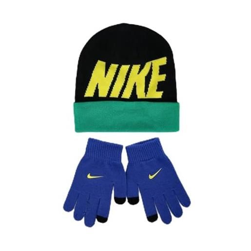 Nike set cappello+guanti boy sciarpe & set nero jr