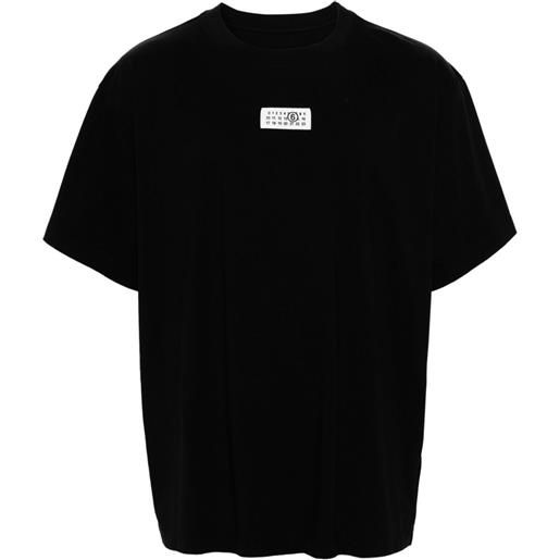 MM6 Maison Margiela t-shirt con applicazione - nero