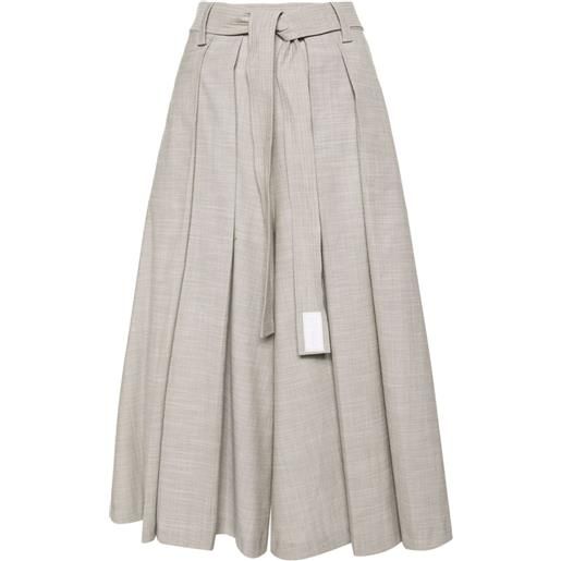 Kenzo shorts con pieghe - grigio