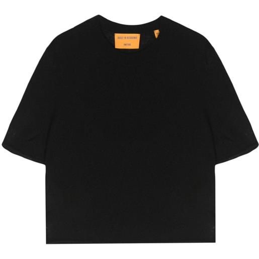 Guest In Residence t-shirt featherweight crop - nero