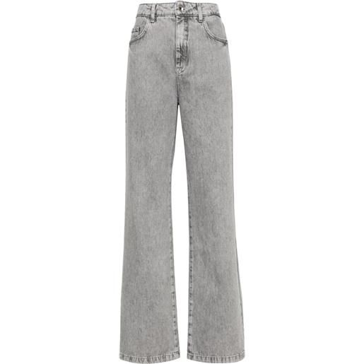 Patrizia Pepe jeans svasati a vita alta - grigio