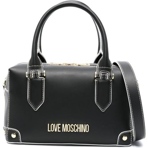 Love Moschino borsa a mano con logo - nero