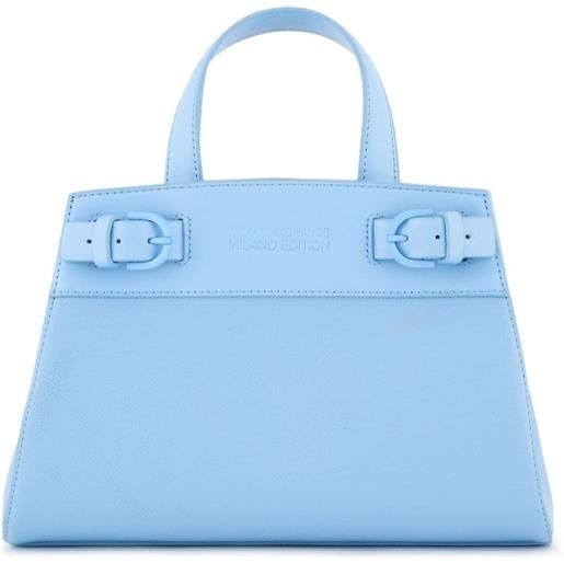 Armani Exchange borsa tote con logo goffrato - blu
