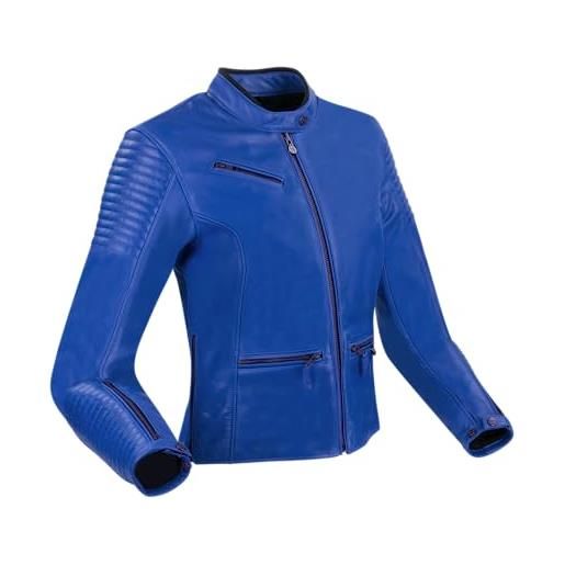 SEGURA, giacca moto lady curve blue, t5