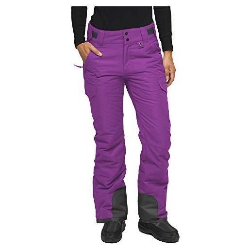 ARCTIX snow sports insulated cargo pants, pantaloni da neve donna, ametista, x-large (16-18) regular