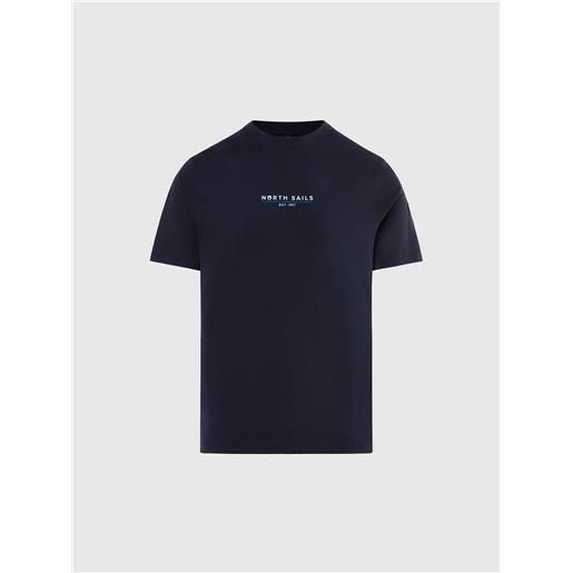 North Sails - t-shirt con stampa heritage, navy blue