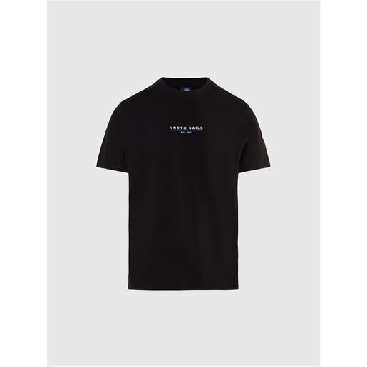 North Sails - t-shirt con stampa heritage, black
