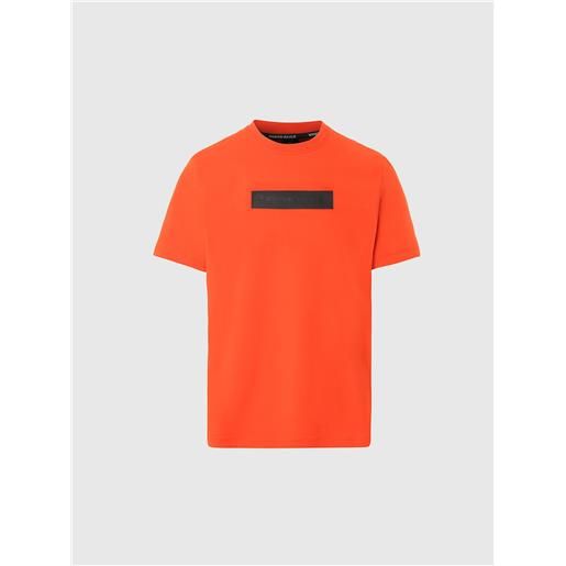 North Sails - t-shirt con logo riflettente, bright orange