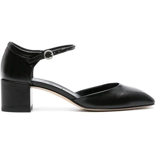 AEYDE magda nappa leather black shoes