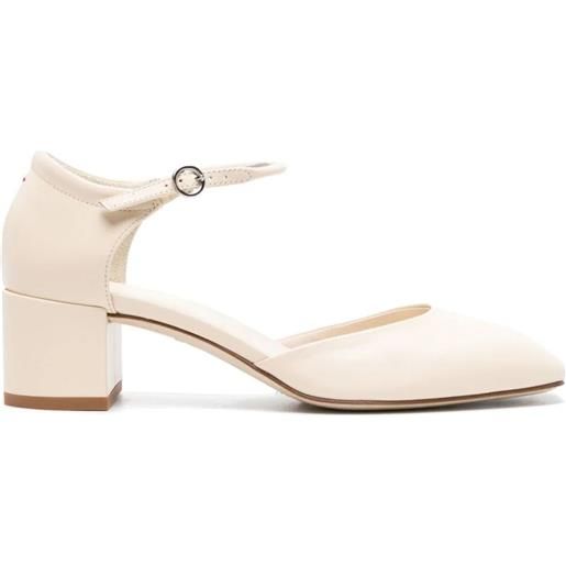 AEYDE magda nappa leather creamy shoes