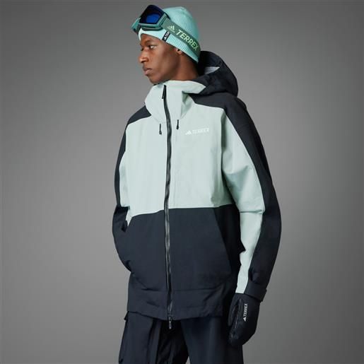 Adidas giacca terrex techrock 3-layer post consumer nylon rain. Rdy